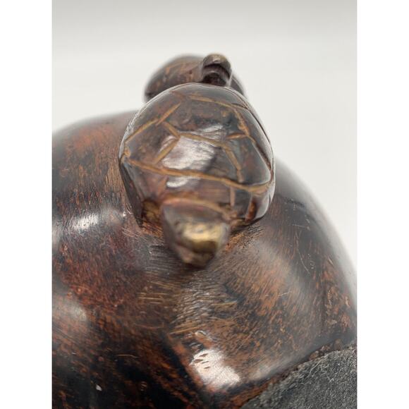 Global Views Metal Sea Turtle Arch Globe Luck Longevity Tranquility Health - Picture 6 of 8